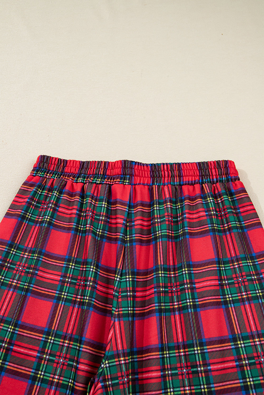 Red Plaid Christmas Lounge Set