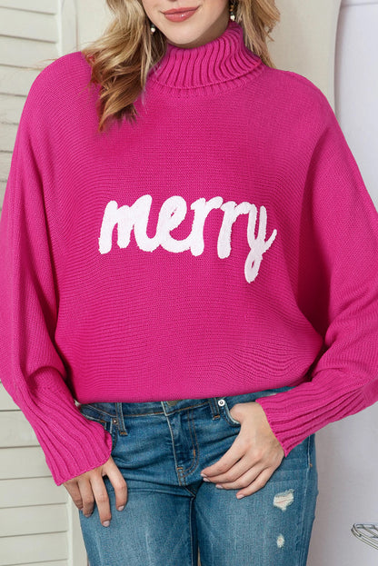 Blackish Green Merry Embroidered Sweater