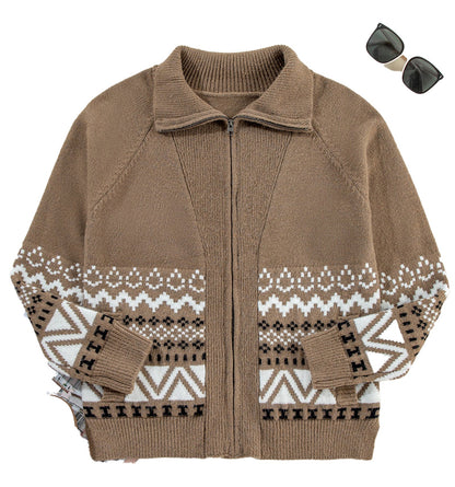 Brown Western Cardigan For Women