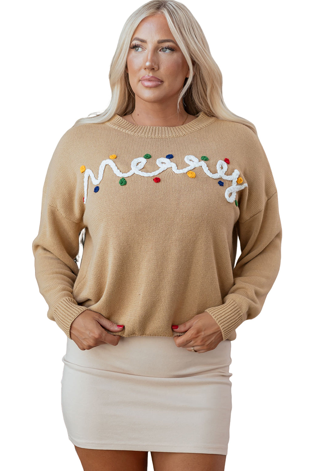 Smoke Gray Merry Sweater For Cozy Style