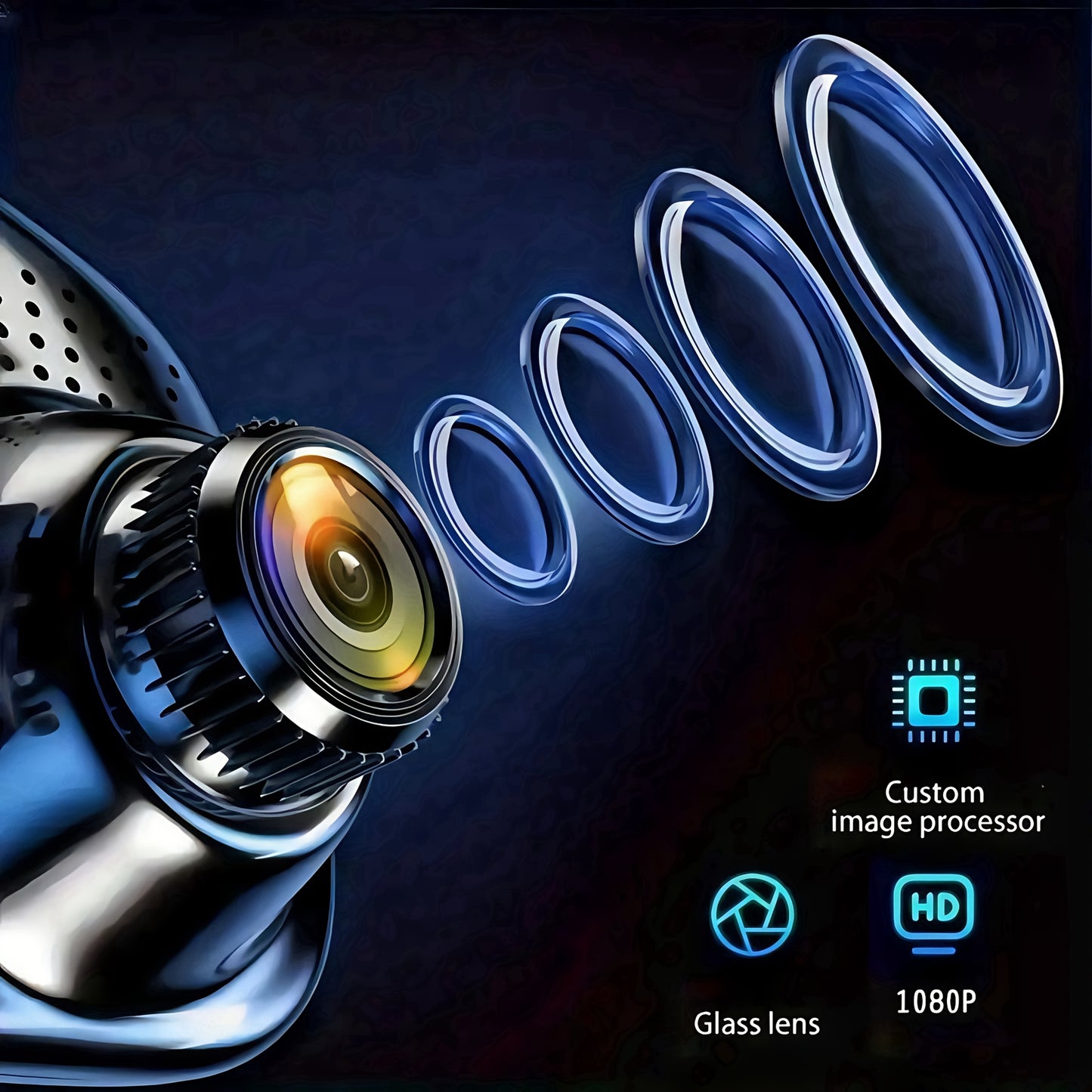 FHD Night Vision Dash Cam With Rear View