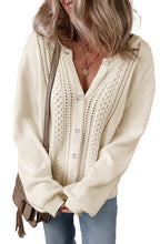 Apricot Button Sweater Cardigan For Women