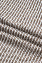 Pale Khaki Contrast Trim Ribbed Knit Sweater Tank Top
