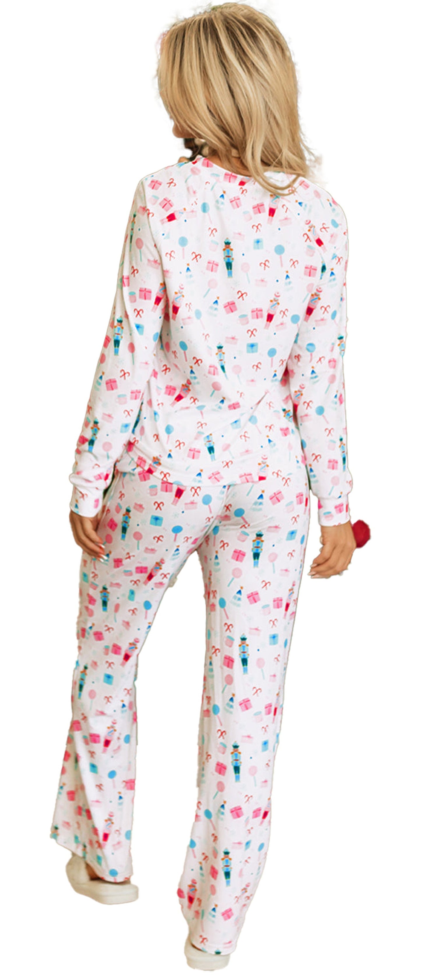 White Christmas Pajama Set Women