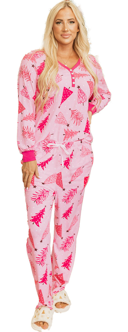 Pink Christmas Tree Lounge Set