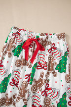 White Christmas Lounge Set For Women