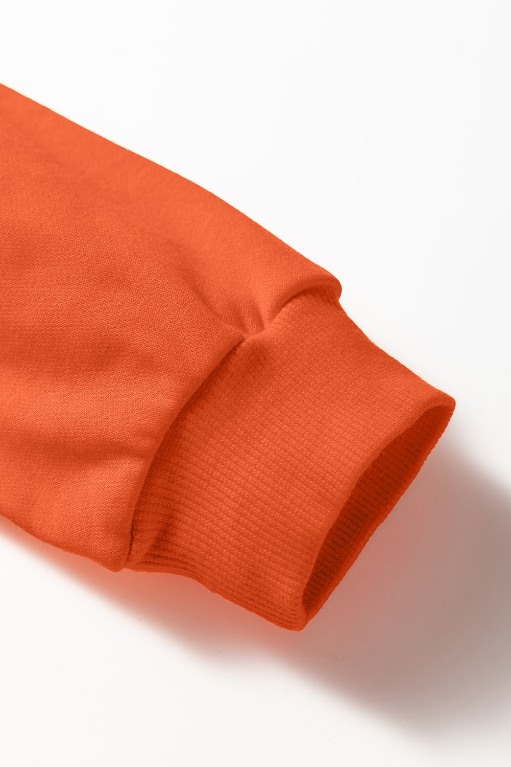 Red Varsity Sweatshirt Dress Cozy Pocketed Mini