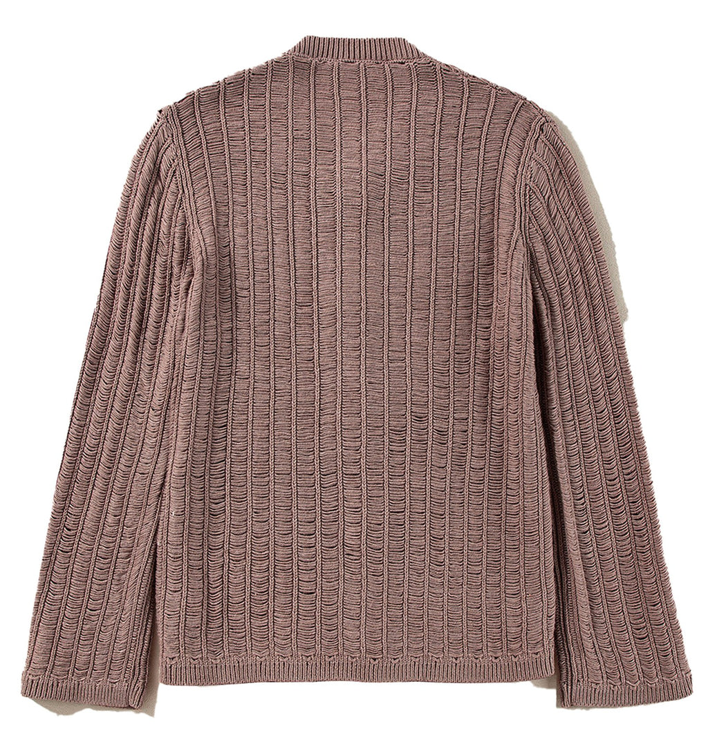 Textured Knit Buttoned Cardigan For Trendy Style
