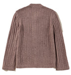 Textured Knit Buttoned Cardigan For Trendy Style