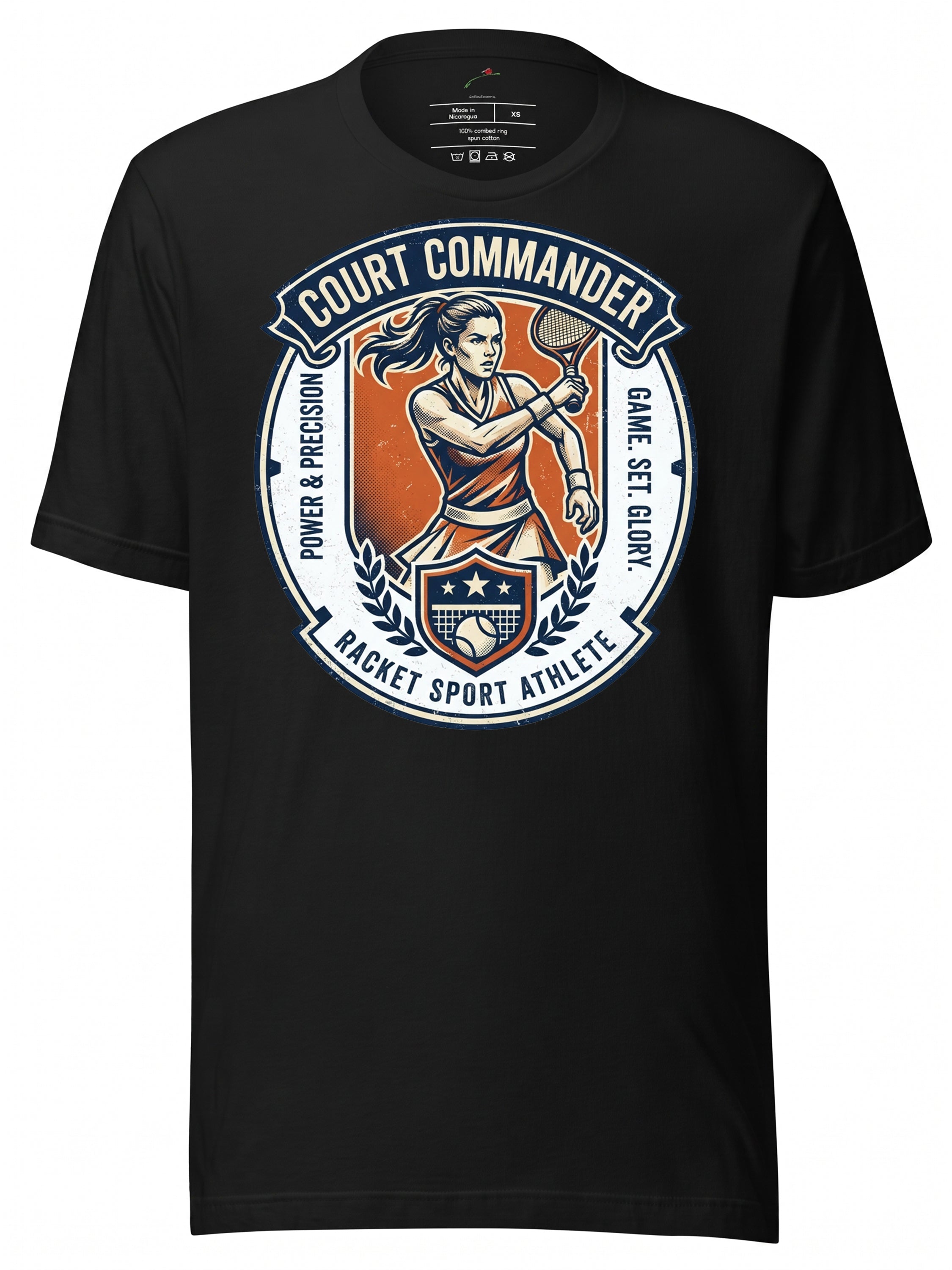 LuckeLadybug LLC Court Commander T-Shirt featuring Ekaterina Alexandrova graphic design