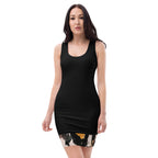 LuckeLadybug elegant fitted black dress bodycon style sleeveless for a sleek look