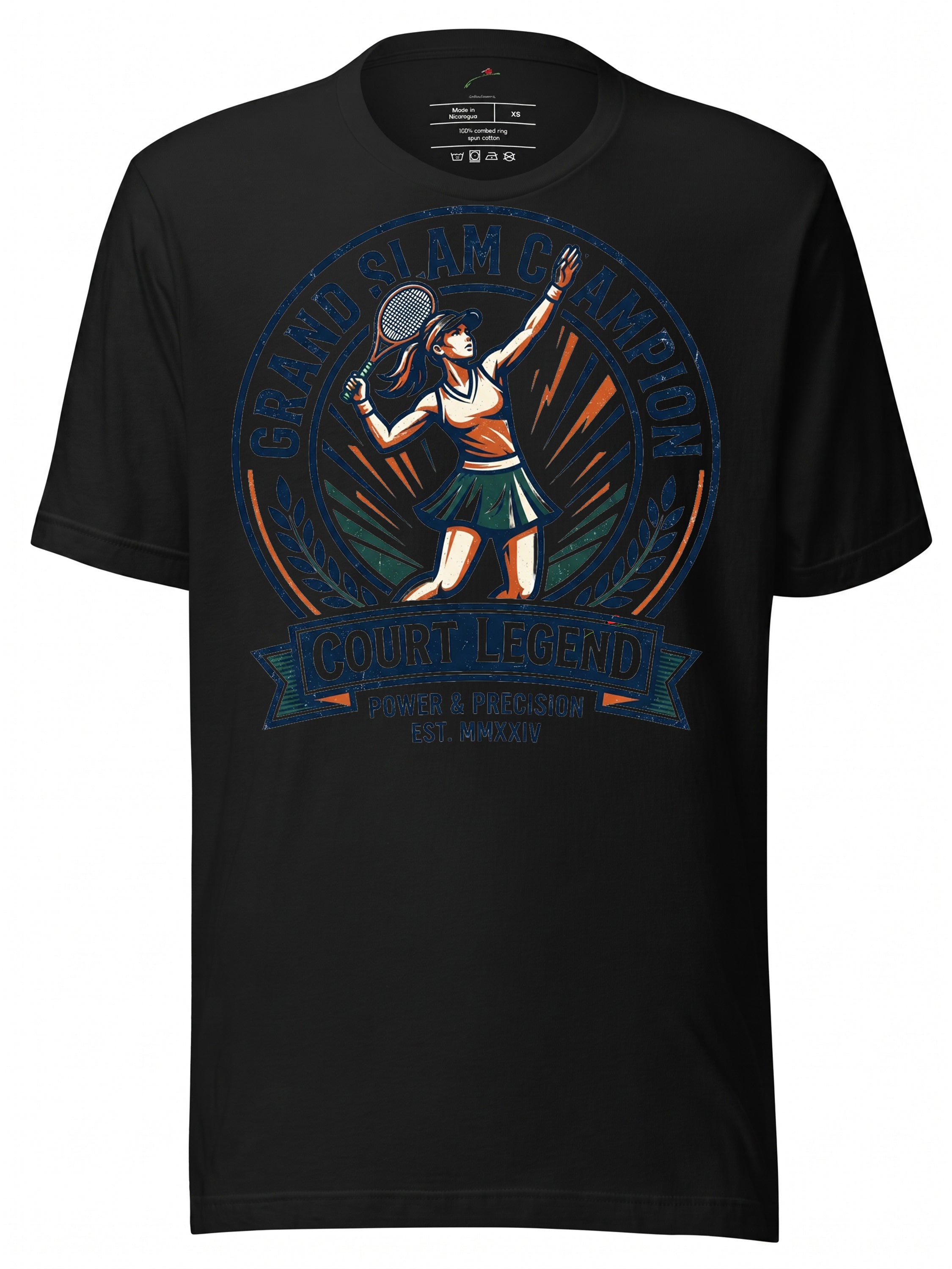 LuckeLadybug T-Shirt featuring Elena Rybakina design with a Grand Slam Champion graphic