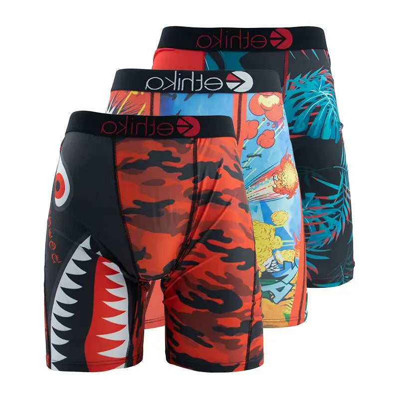 Mens Printed Boxer Briefs Trendy Styles