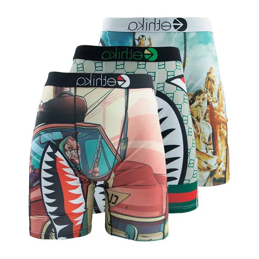 Mens Printed Boxer Briefs Trendy Styles