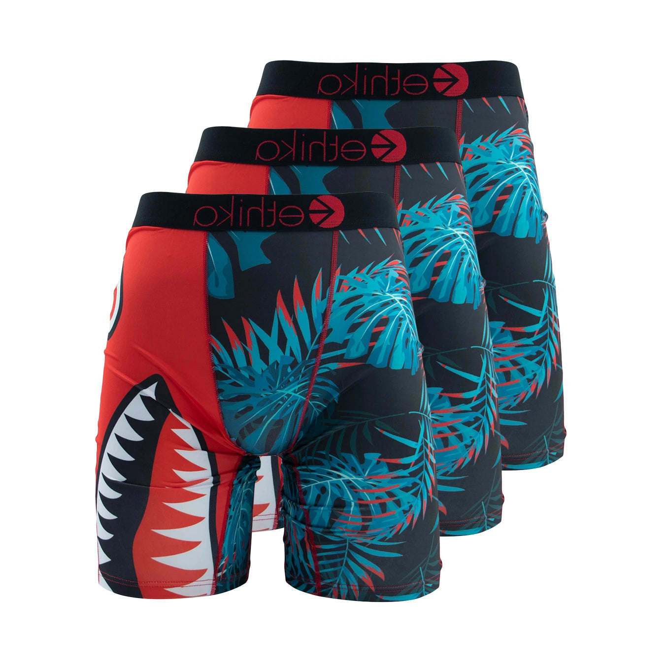 Mens Fashion Print Boxer Briefs 3 Pack