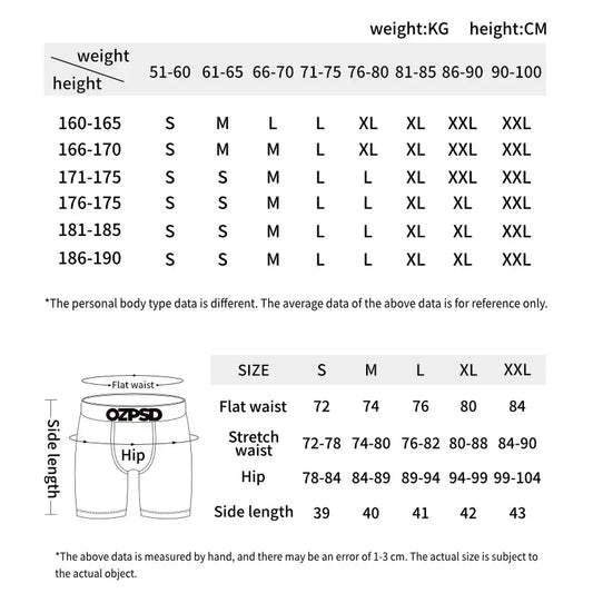 Mens Fashion Print Boxer Briefs 3 Pack