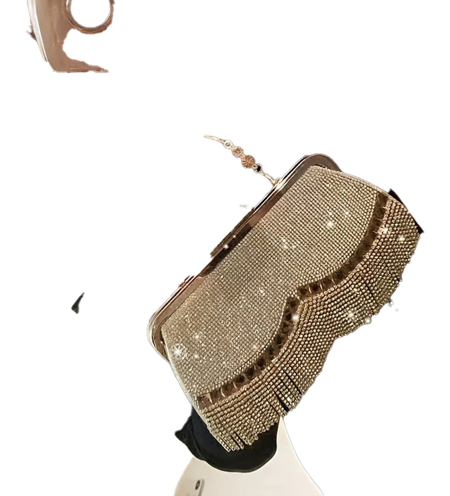 Rhinestone Evening Satchel Bag