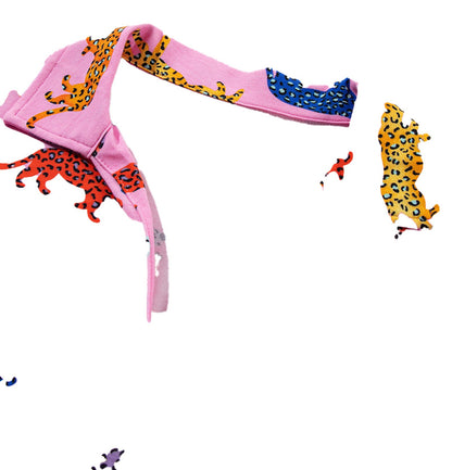 Pink Cheetah Print Pajama Set For Comfort