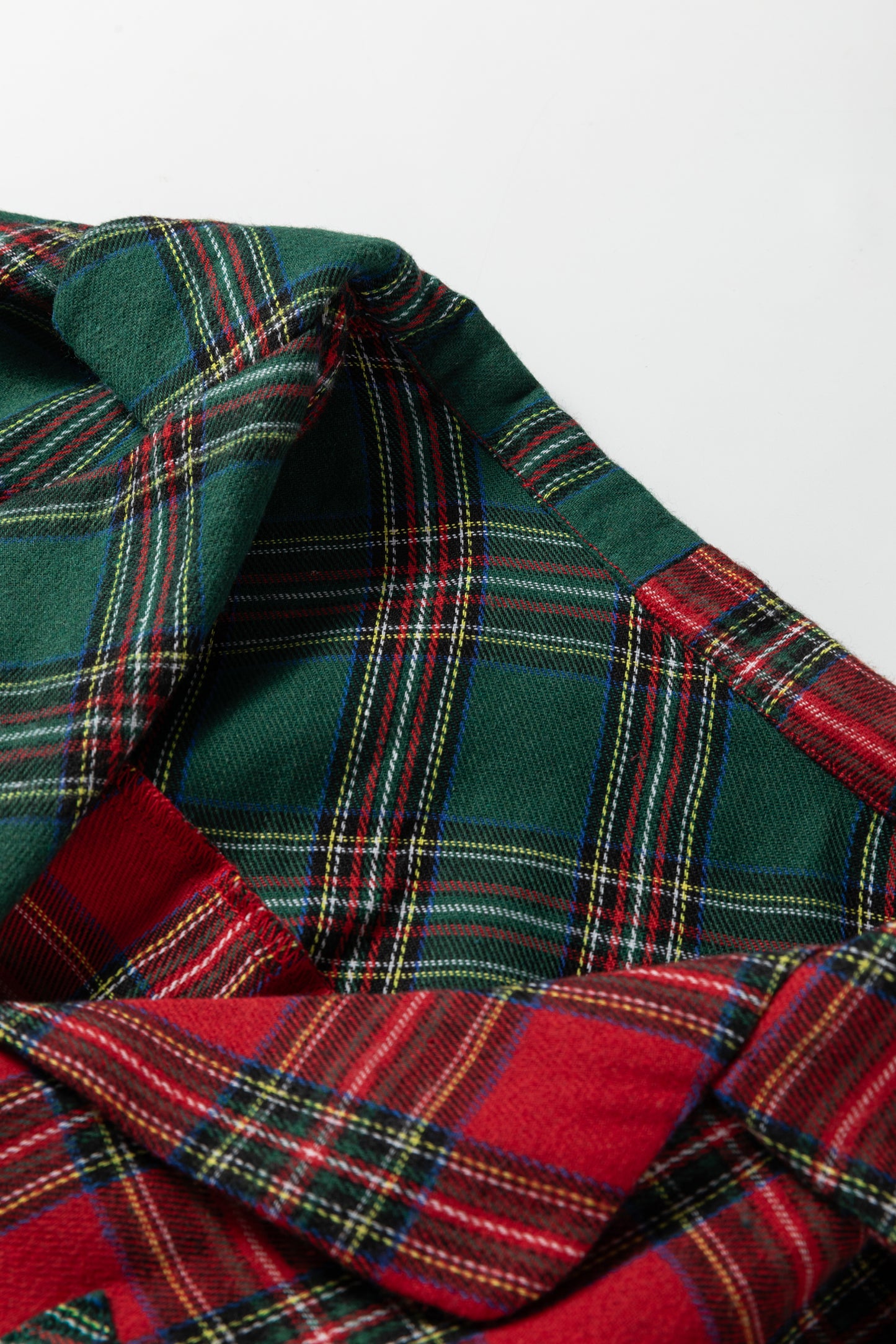 Red Plaid Christmas Pajamas Set For Women