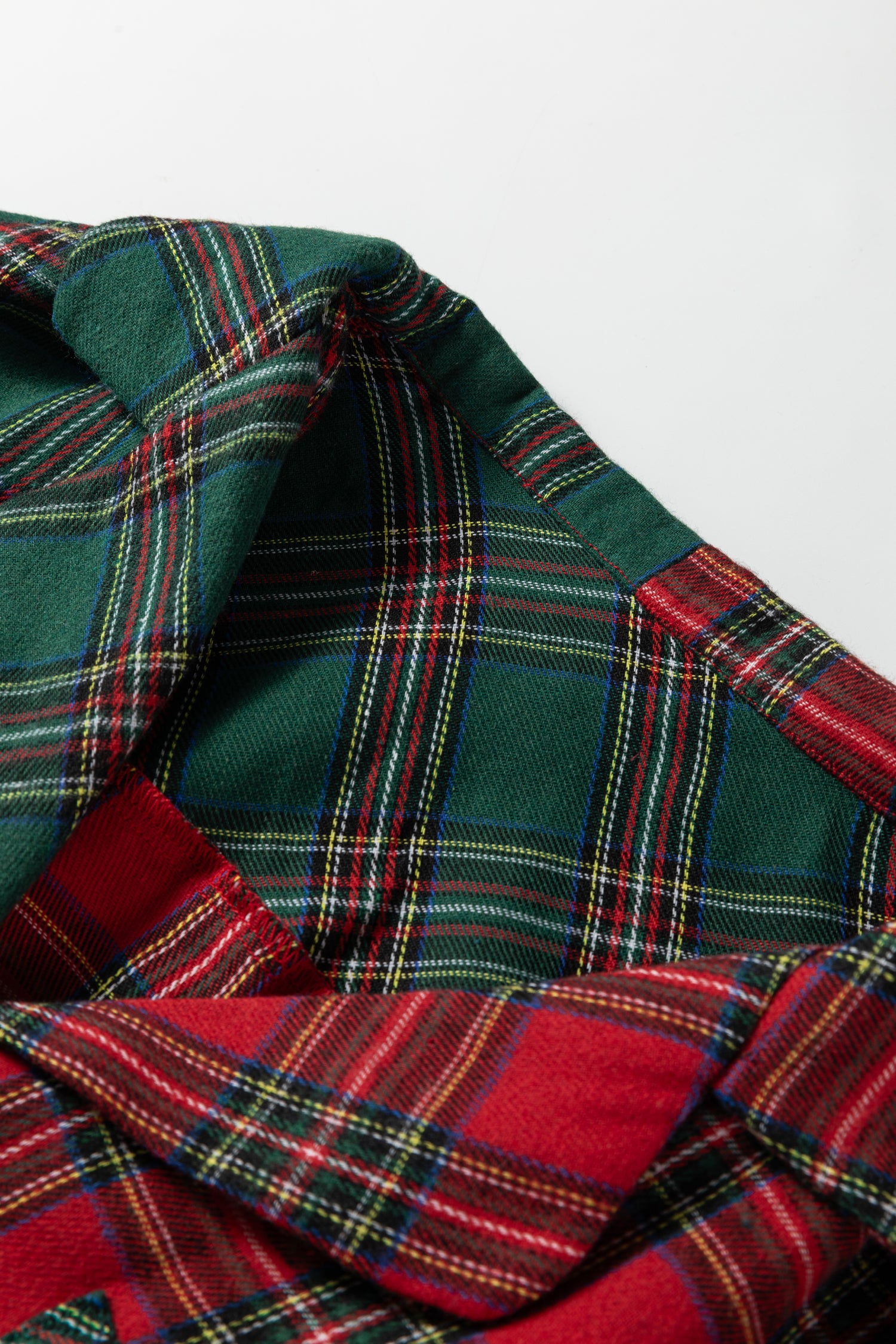 Red Plaid Christmas Pajamas Set For Women