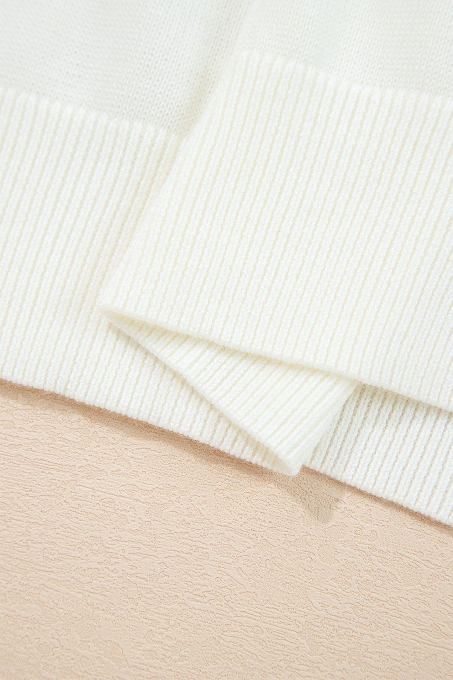 White Game Day Sequin Sweater