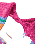 Colorful Puff Sleeve Cardigan