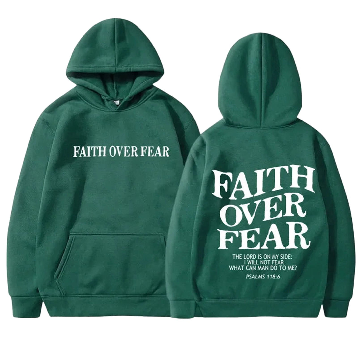 Faith Over Fear Hoodie For Trendy Comfort