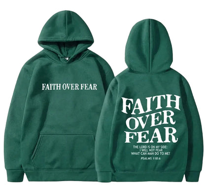 Faith Over Fear Hoodie For Trendy Comfort