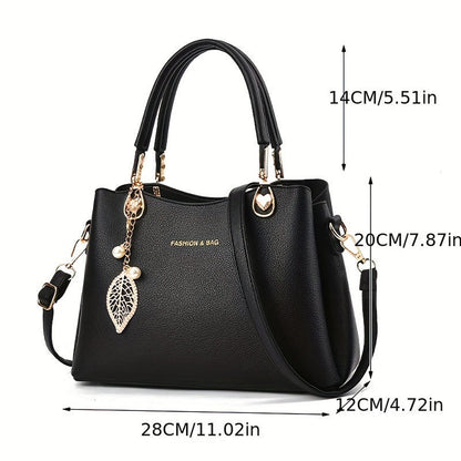 LuckeLadybug Elegant White Handbag for Women with Stylish Design and Versatile Carry Options