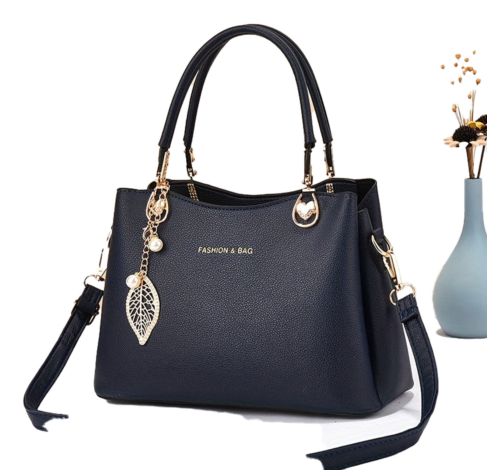 Elegant white handbag for women with stylish design and detachable strap