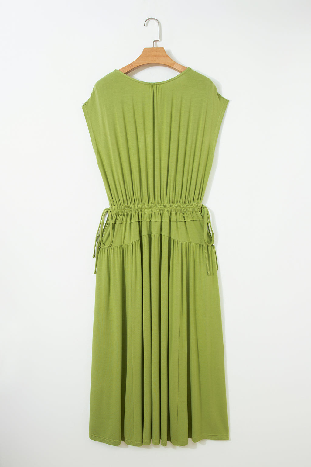 LuckeLadybug LLC Fit & Flare Olive Green Dress with Adjustable Waist and maxi dress