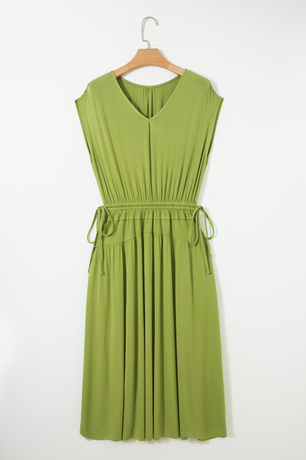 Green Fit & Flare dress from LuckeLadybug LLC, designed as a comfortable and maxi dress