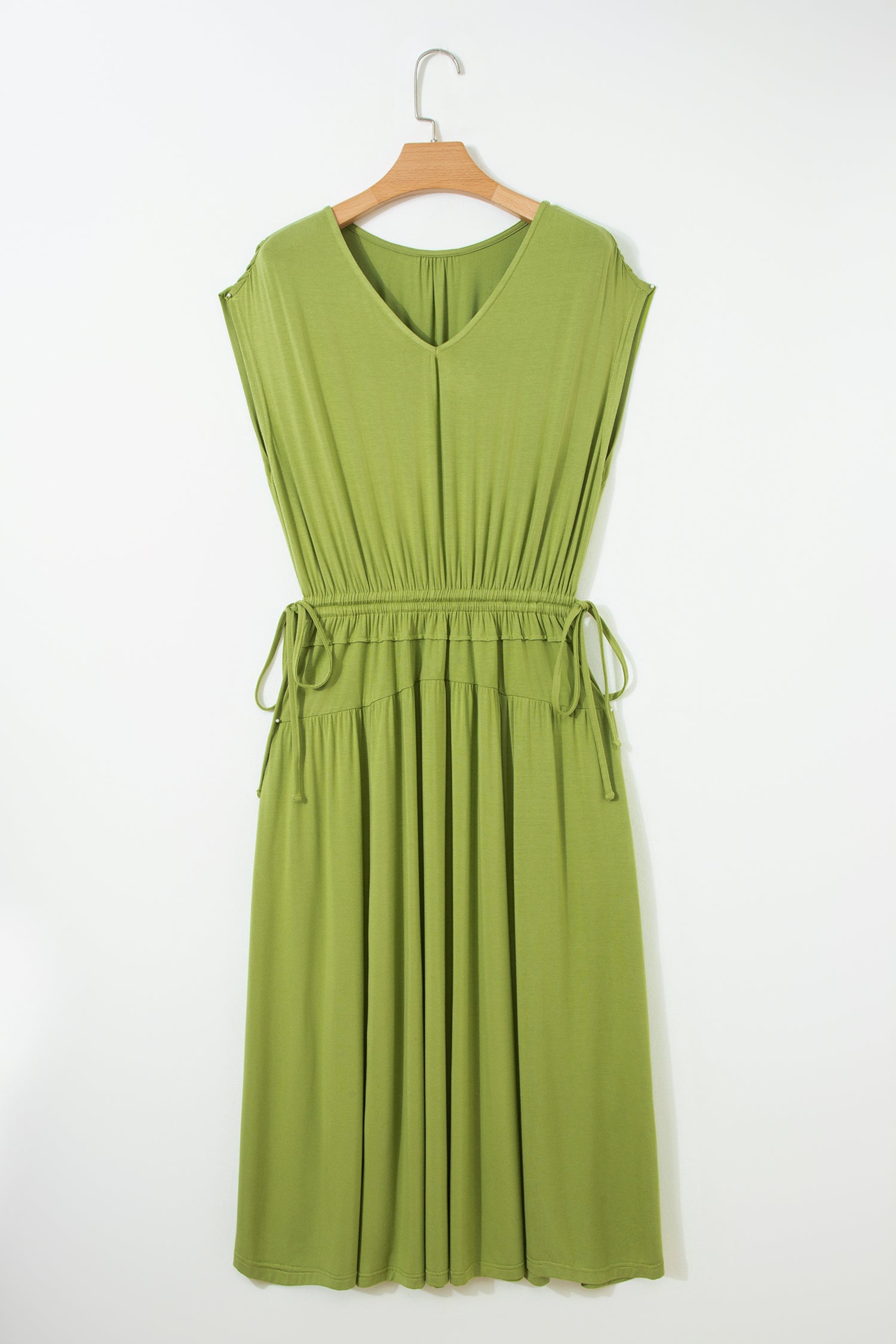 Green Fit & Flare dress from LuckeLadybug LLC, designed as a comfortable and maxi dress
