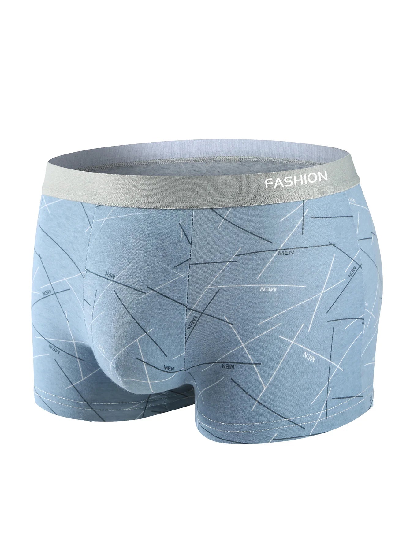 LuckeLadybug men's boxer briefs set in blue with modern design and comfortable fit