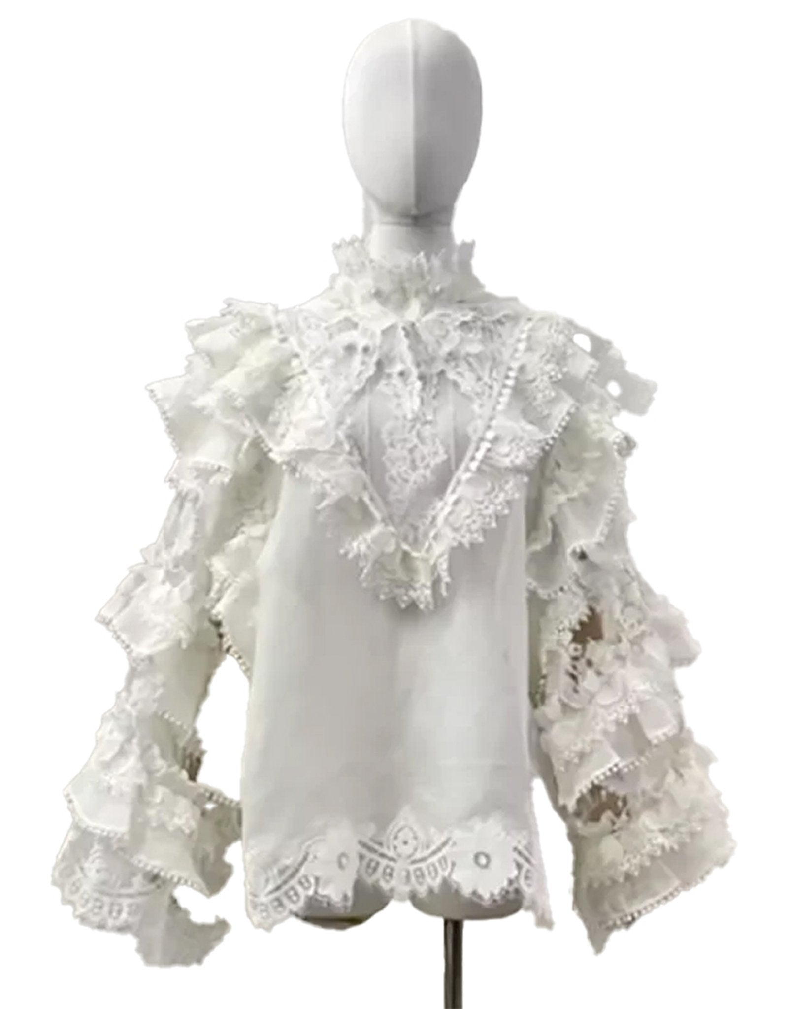 LuckeLadybug LLC waist cinching mini dress for women with ruffled sleeves and intricate lace details