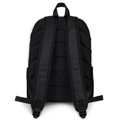 Black stylish backpack with padded straps and breathable back panel fashionable school backpack for teens