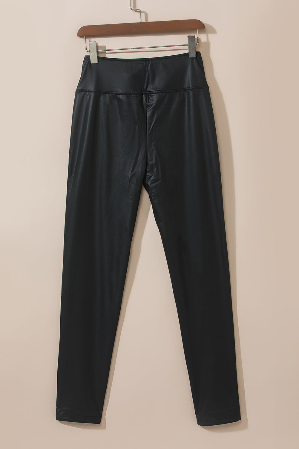 LuckeLAdybug LLC Black Leggings Made of Faux Leather Material for Stylish Comfort