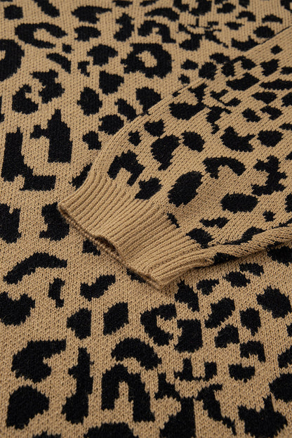 Leopard Print Sweater Women Trendy Style