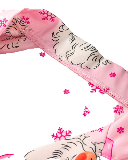 Pink Santa Christmas Pajama Set