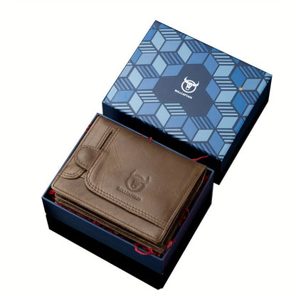 Mens Genuine Leather Wallet Gift Set