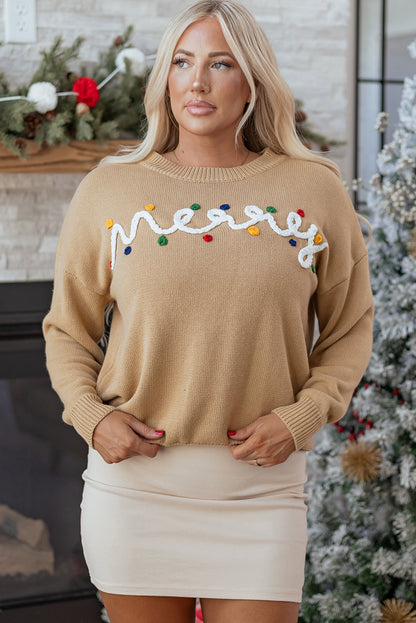 Smoke Gray Merry Sweater For Cozy Style