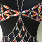 LuckeLadybug colorful rhinestone embellished top tank tops for vibrant summer style