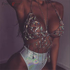 LuckeLadybug stylish tank top, shimmering design perfect for summer wear and beach outings