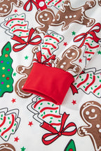 White Christmas Lounge Set For Women