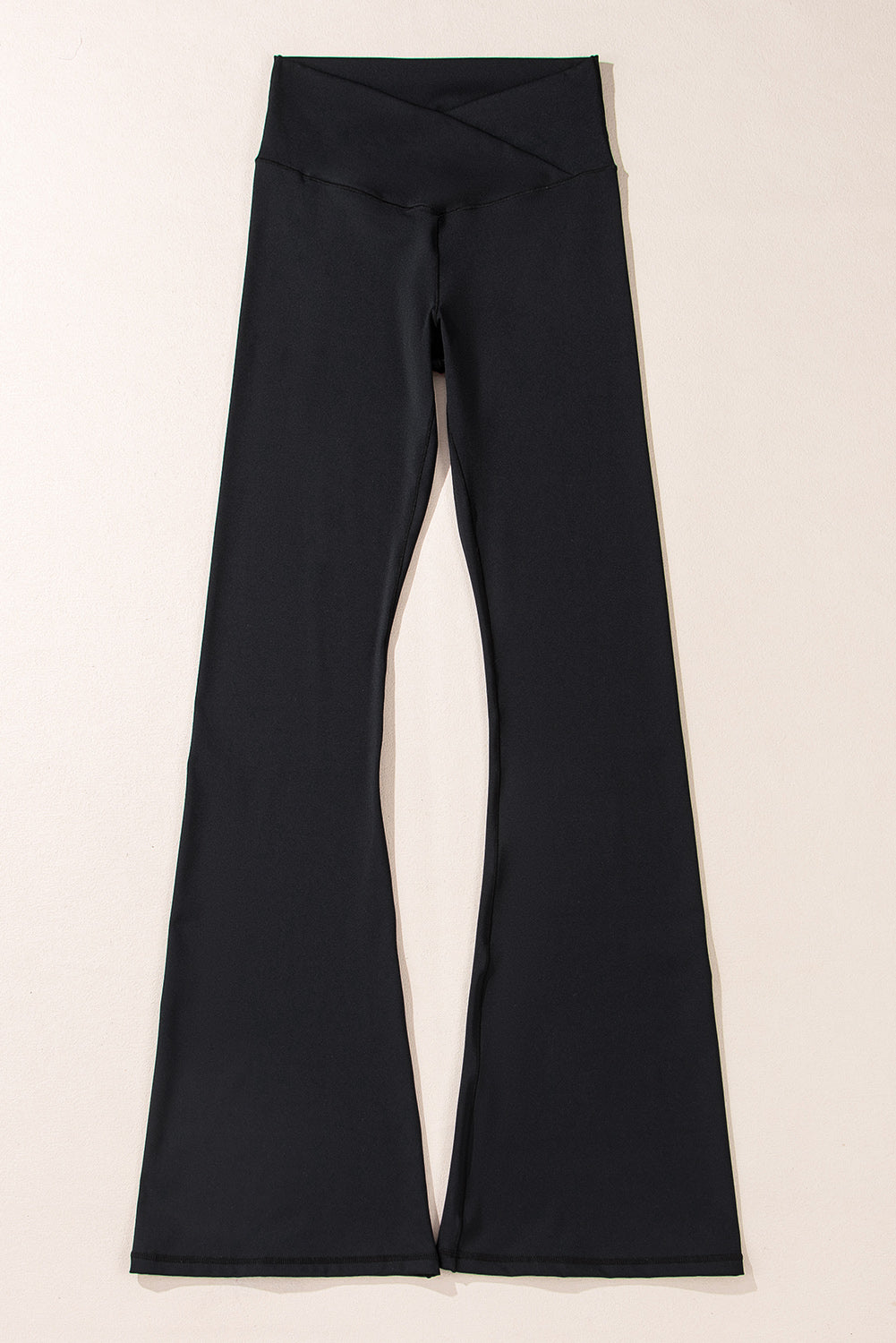 LuckeLAdybug LLC Black Flared Leggings with a High Waist Design for Comfortable Fit