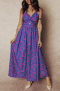 LuckeLadybug LLC Fit & Flare Floral Design Dress and maxi dress for Casual Outdoor Occasions