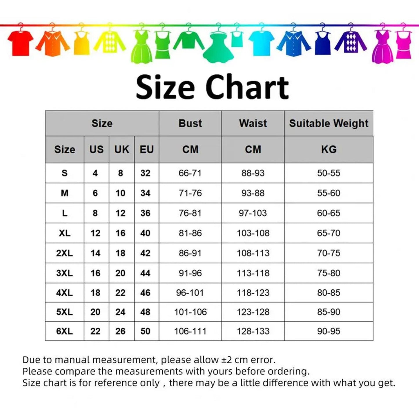 Size chart for floral lace off shoulder corset top with measurements for various sizes including bust and waist