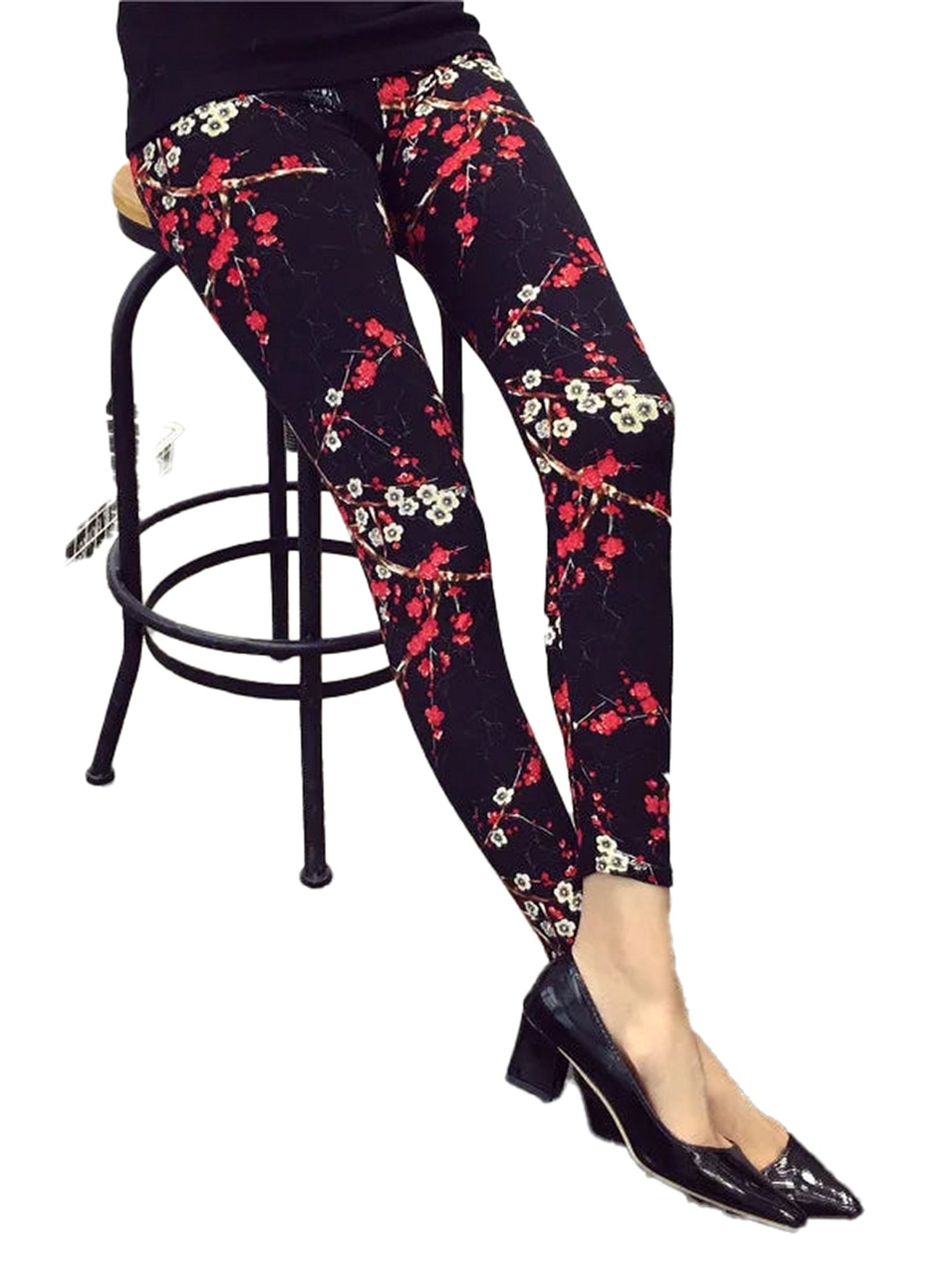 Flower Pattern Leggings For Women