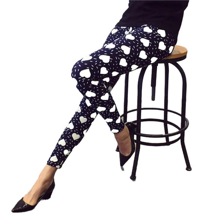 Flower Pattern Leggings For Women