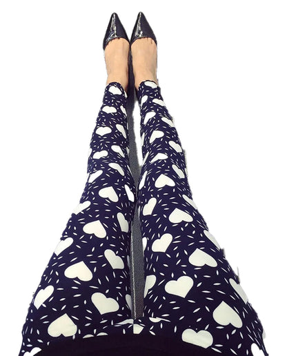 Flower Pattern Leggings For Women